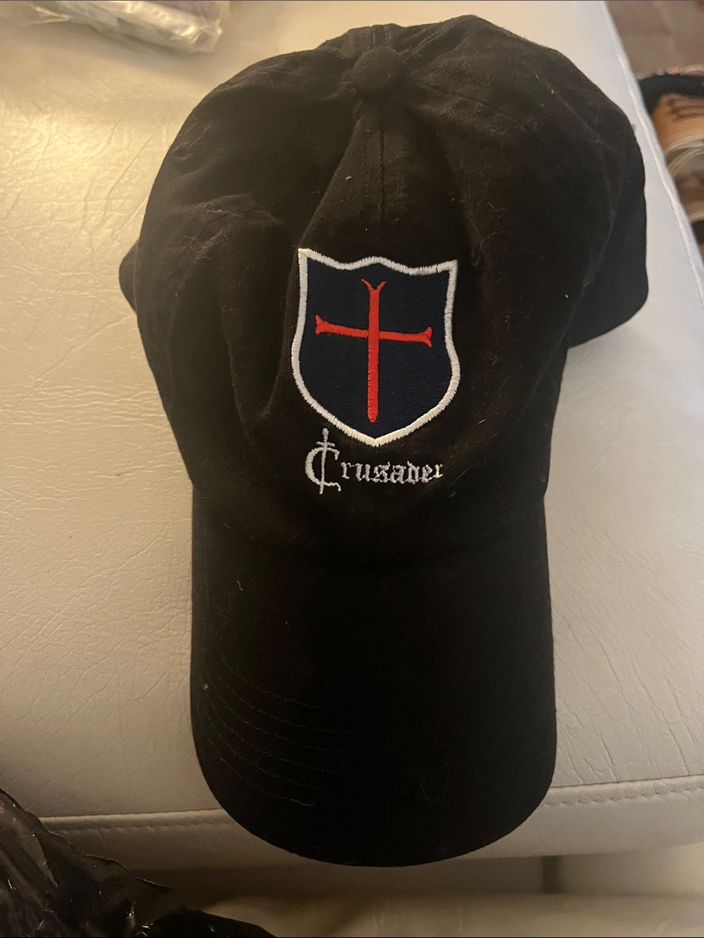 Britkitusa Crusader Shield Embroidered Black Baseball Cap